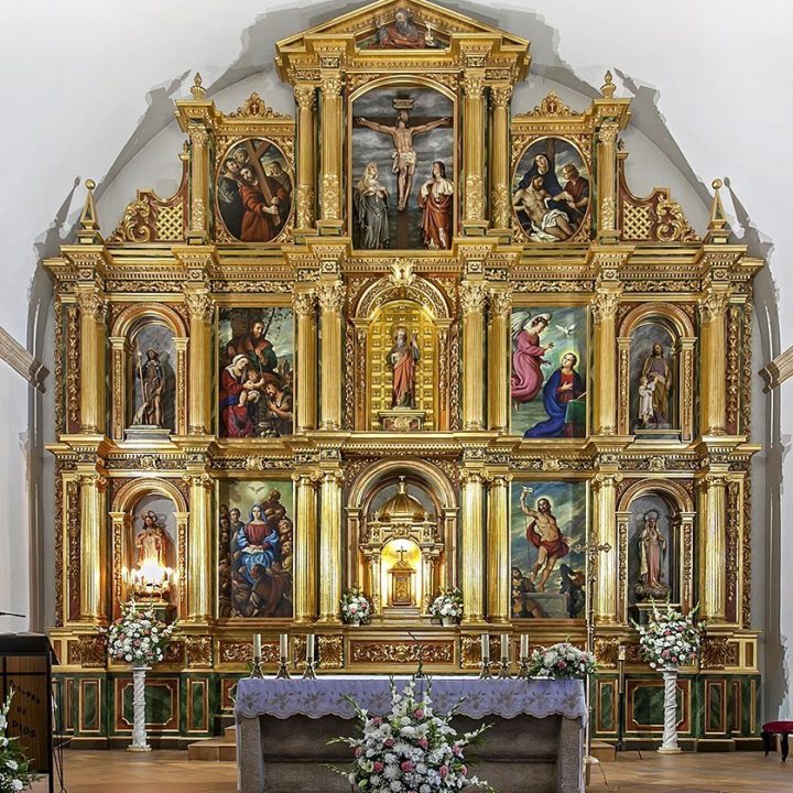 YEBRA - Guadalajara. Retablo Altar Mayor