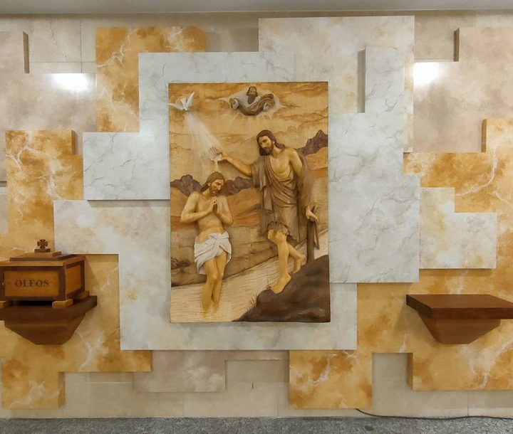 CORUÑA, A - Coruña, A - Mural de la capilla bautismal, Parroquia de San Antonio de Padua
