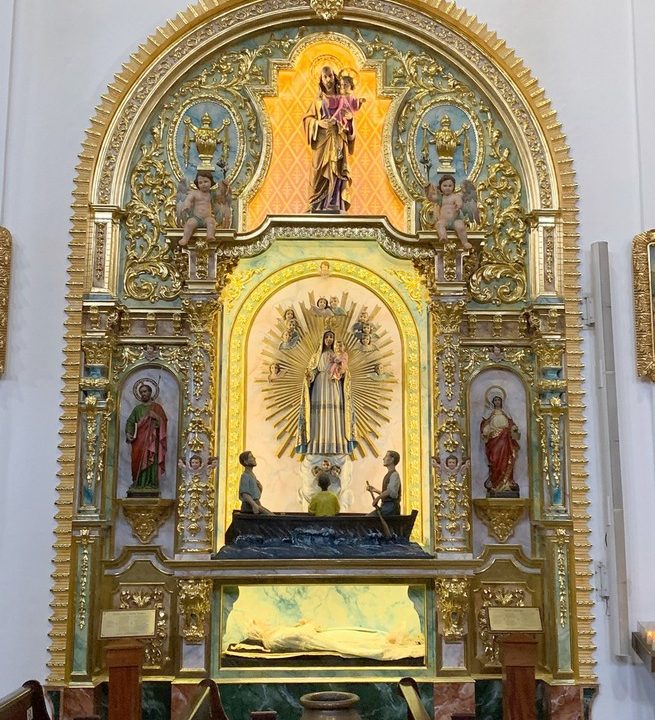 PANAMÁ - Ciudad de Panamá - Retablo Virgen de la Caridad del Cobre - Iglesia de la Merced