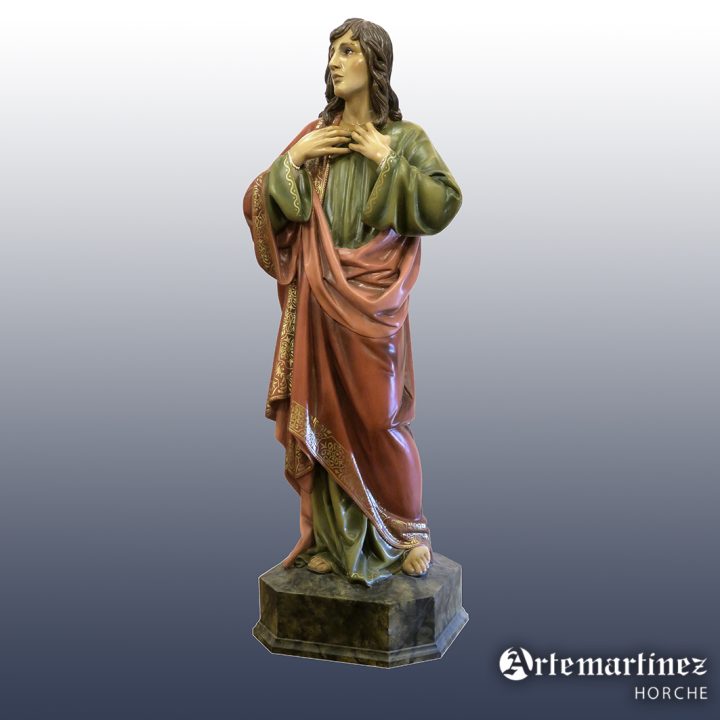 San Juan en Calvario Policromía Lisa con cenefa