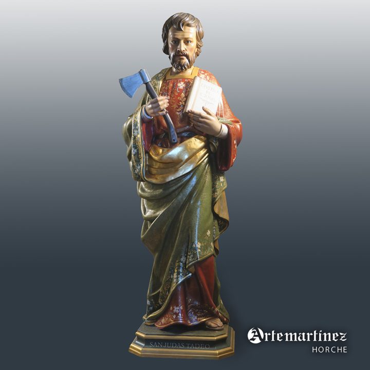 San Judas Tadeo estofado con cenefa
