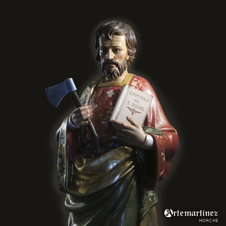 San Judas Tadeo estofado con cenefa