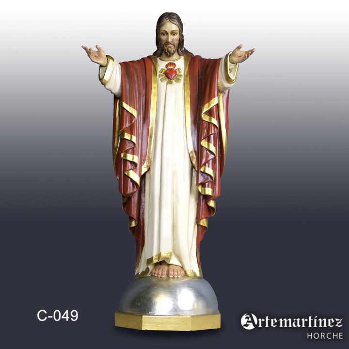 C-049 Corazón de Jesús Valladolid. Policromía lisa