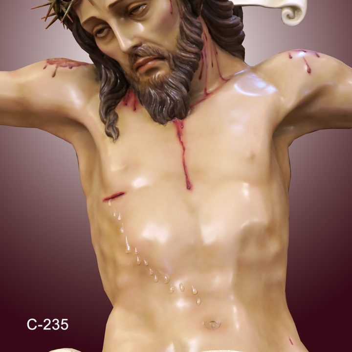 C-235 Cristo Dominicas 150 cm con corona de espinas