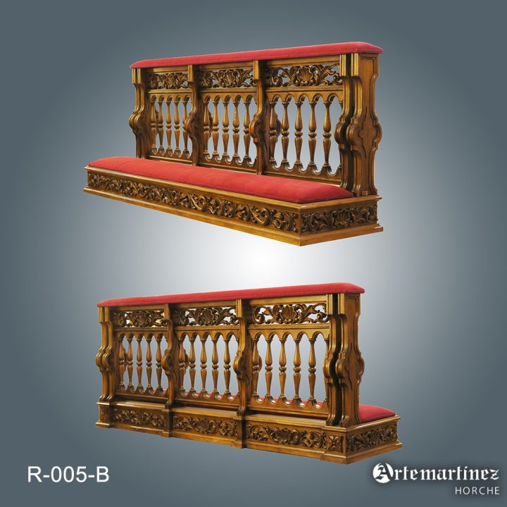 R-005-B Reclinatorio complejo triple con base. Medidas: 200 x 85 x 50 cm fondo