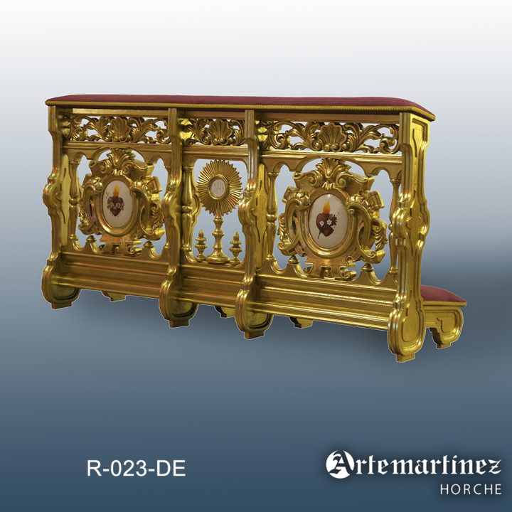 R-023-DE Reclinatorio complejo doble con cartela a doble cara y cuerpo intermedio