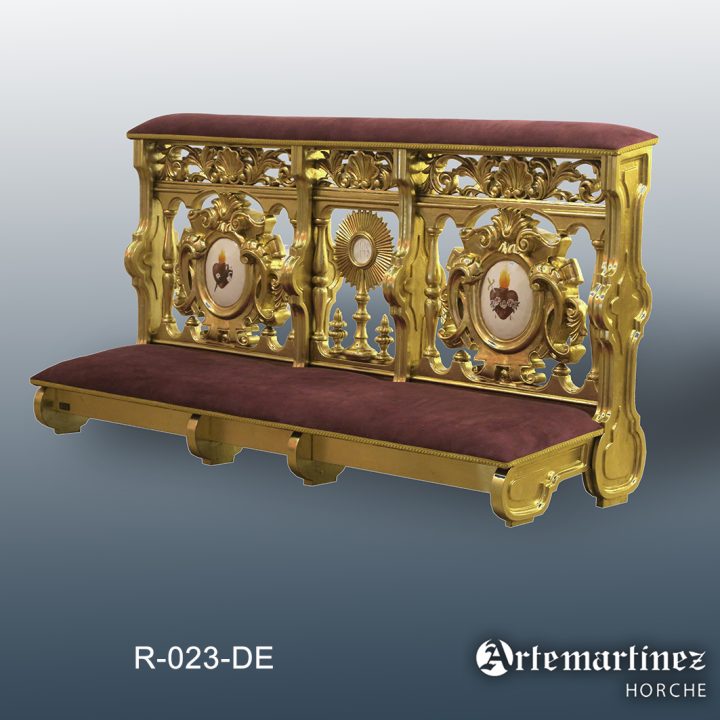 R-023-DE Reclinatorio complejo doble con cartela a doble cara y cuerpo intermedio